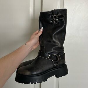 Steve Madden Raige Distressed Boots Womens 9